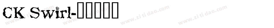 CK Swirl字体转换
